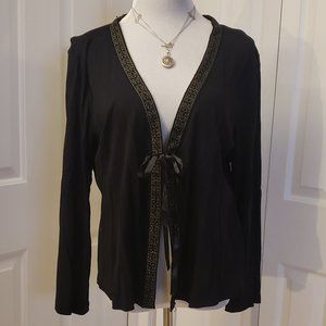 Venezia Black Tie Cardigan